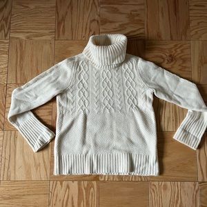 Gap White Turtleneck Sweater